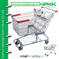 basket shopping cart,trolley shopping,2 tier trolley for supermarket